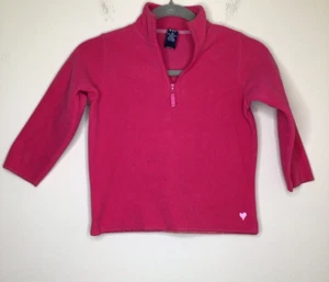 Gap Girls Size XSmall Sweater Pink Fleece Zip Front Long Sleeve - Picture 1 of 17