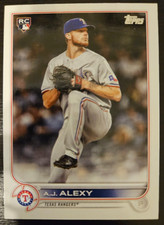 2022 Topps Rookie Card RC A.J. Alexy #547 - Texas Rangers