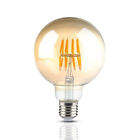 8W G95 Led Filament Bulb Amber Glass 2200K E27