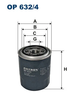 FILTRON OP 632/4 Oil Filter for ,HYUNDAI,KIA - Image 1 of 4