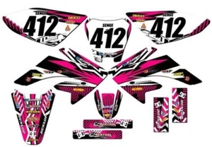2004-2013 CRF 70 MAYHEM Pink Senge Graphics Kit Compatible with Honda - Picture 1 of 10