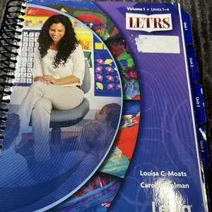 LETRS Volume 1 Unit 1-4 Reading Training Louisa C. Moats Teacher PD Homeschool - Picture 1 of 18