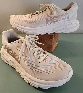Hoka One One Rincon 3 Womens Size 9B Running Shoes 1119396-ERGL White  Cream - Picture 1 of 17