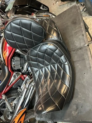 02-06  V-ROD VRSC VROD Corbin seat rare with drivers backrest 8/10 condition #3 - Image 1 of 4