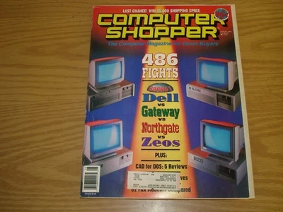 Computer Shopper magazine issue no. 127 August 1990 vintage technology/ads + - Image 1 of 4