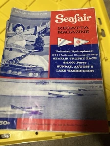 Seafair Regatta 1956 revista Seattle Lake Washington carreras de hidroaviones - Imagen 1 de 1