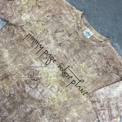 Vintage Jimmy Page Robert Plant Shirt Mens Size L Tie Dye Zoso Led Zeppelin Rock - Image 1 of 4