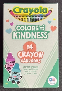 Crayola Crayon Sterile Bandages  (14 pc) Brand New & Sealed!! BOGO50% - Picture 1 of 2