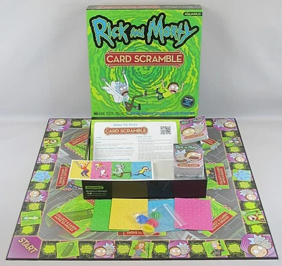 Rick and Morty Card Scramble Board Game  Aquarius 12+ SEALED Contents - Image 1 of 4
