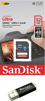 Sandisk 32Gb Sd Sdhc Flash Memory Card For Nintendo 3Ds N3ds Ds Dsi & - Image 1 of 4