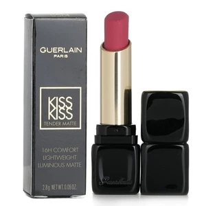 Guerlain Kiss Kiss 16H Comfort Ligero Luminoso Mate 219 Rosa Tender NUEVO - Imagen 1 de 1