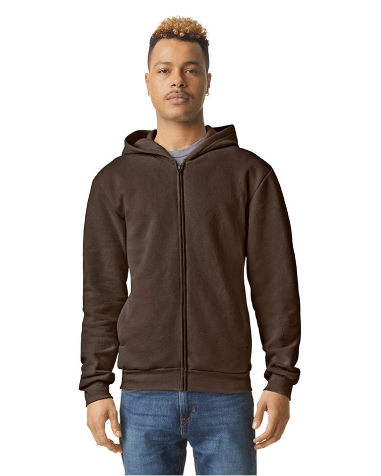 Pack Of 2 American Apparel Men RF497 ReFlex Lot Fleece Unisex Full Zip Hoodie - Image 1 of 1