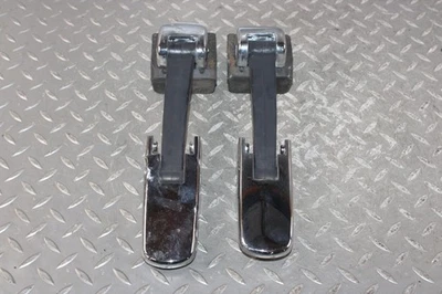 03-09 H2 *BUBBLING* Chrome LH RH Exterior Hood Latch Pair 2x Rubber Strap OEM - Image 1 of 4