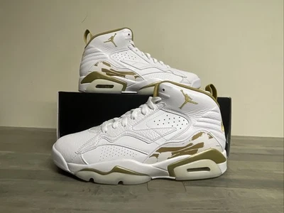 Nike Blanco Dorado Air Jordan Jumpman MVP 678 Zapatos DZ4475-170 Para hombres Talla 9.5 NUEVO Foto 1 de 4