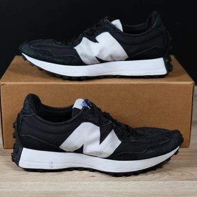 New Balance 327 Shoes Mens Size 9.5 Black White Suede Running Sneakers MS327CPG - Image 1 of 4