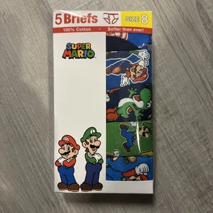 Handcraft SUPER MARIO Jungen Slips 5er Pack - Größe 8 NEU LUIGI, YOSHI - Bild 1 von 3