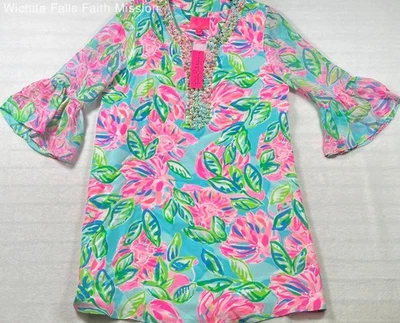 Lilly Pulitzer silk dress size Large - Image 1 of 4