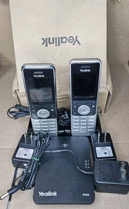 Yealink W56H IP DECT Handset (2) with W60B Base - Picture 1 of 12