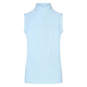 HV Polo Childrens Luna Sleeveless Top - Light Blue - Riding Summer Top - Picture 1 of 1