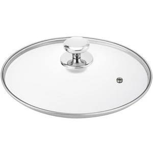 Glass Lid for 11 Inch Stainless Steel Cast Iron Skillets Frying Pans, 28cm Te... - Picture 1 of 6