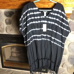 CATHERINES WOMEN'S TIE DYE Dress Cover Up 1X Cotton Retail $64 🌸 - Picture 1 of 7