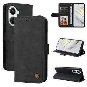 Leather Wallet Phone Case for Huawei Mate 60 Honor 100 X50 X6A X9B Nova 12 11SE - Picture 1 of 17