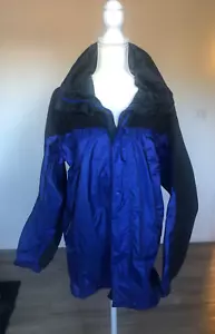 Chaqueta Montbell De Colección Para Hombre Talla Pequeña Gore-Tex Cremallera Completa Azul Negra Senderismo - Imagen 1 de 10
