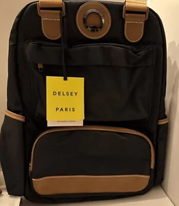Delsey Paris Flanerie SE Rucksack Schwarz Neu mit Etikett - Bild 1 von 6