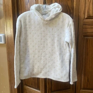 BCBG Girl’s Sz L 14-16 White Fleece Hoodie - Picture 1 of 6