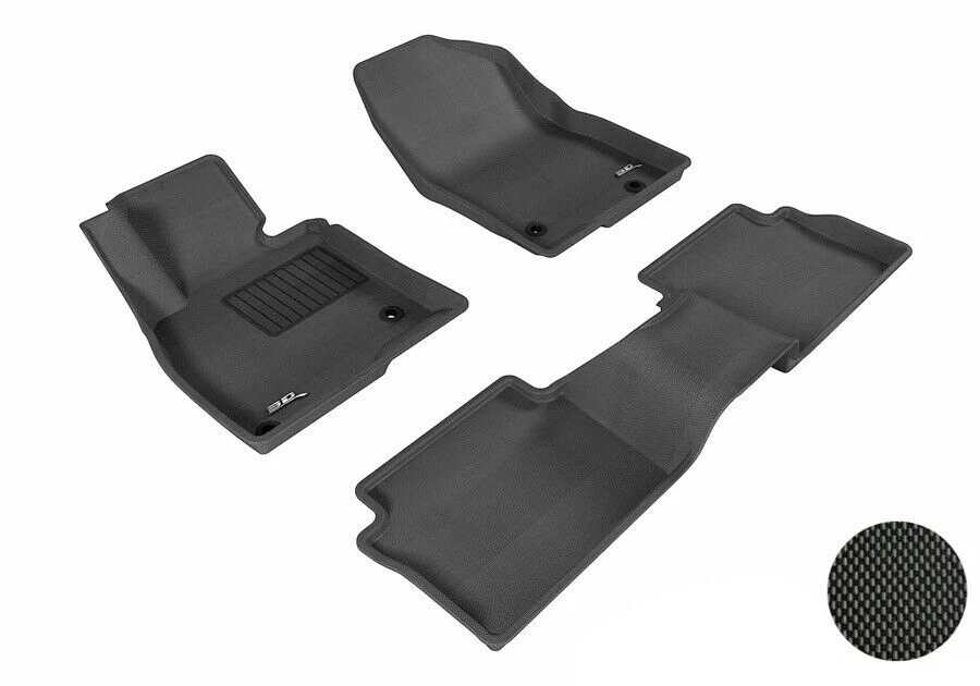 3D MAXpider  Black 1st & 2nd Row 3 Piece Set for Mazda 3 - Image 1 of 4