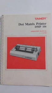 Tandy Dot Matrix Printer DMP-106 Operation Manual Catalog #26-2802 - Picture 1 of 5