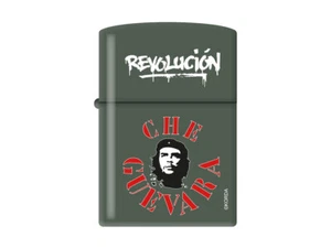 Mechero Gasolina Zippo Che Guevara - Diseño Revolucionario en Verde Mate - Imagen 1 de 5