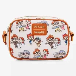 Loungefly Disney Pixar Up Crossbody Carl And Ellie Through The Years Camera Bag - Picture 1 of 4
