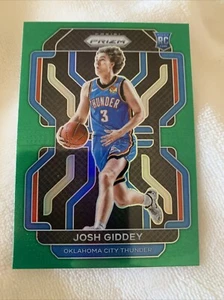 Josh Giddey Panini Prizm Green Rookie RC #301 2021-22 - Imagen 1 de 2