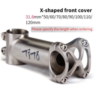 TITO Ti Titanium Bicycle Stem 1 inch 31.8mm 5º XC DH MTB Road Bike Stem 50-120mm - Image 1 of 4