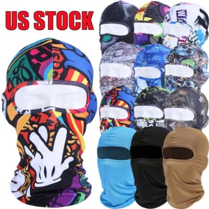 Balaclava UV Protection Full Face Mask Hood Ski Mask Motorcycle Hat Men Women - Picture 1 of 65