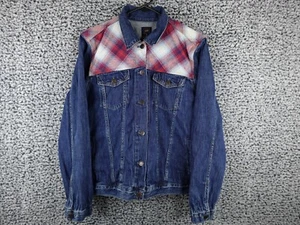 Gap + Pendleton Icon Denim Jacket Women Size XLarge Western Patchwork Cowboy - Picture 1 of 13