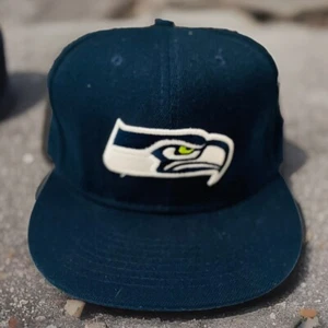 New Era 59FIFTY Seattle Seahawks NFL Blue Fitted Hat Cap Size 7 - Picture 1 of 9