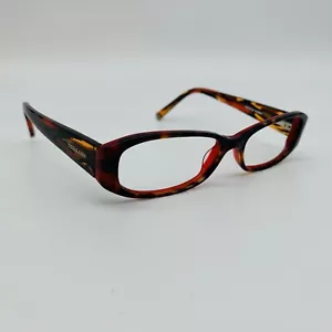 NICOLE FAHRI eyeglasses BLACK + RED MOTTLE CAT EYE glasses frame MOD:RUBBED AWAY - Picture 1 of 9