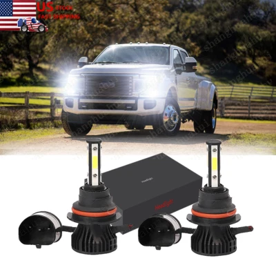 Kit de bombillas LED de 4 lados para Ford F-150 F-250 F-350 Super Duty 9007 6500K Foto 1 de 4