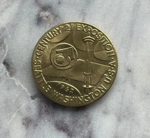 1962 Seattle Century 21 Exposition So Called Dollar SH-25-1 BZ JS - Picture 1 of 2
