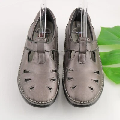 Женские мокасины SAS Roamer Mary Jane размер 8 M серебристые металлик кожа плоские - Изображение 1 из 4