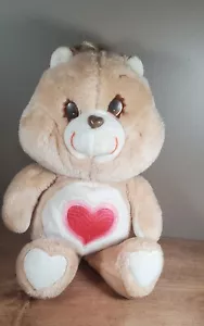 Orso Kenner Care "Tenderheart" marrone 16" cuore peluche vintage anni 80 - Foto 1 di 13