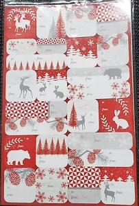 Etichette regalo Holiday Peel 'N Stick * numero 100 * nuove sigillate * - Foto 1 di 4