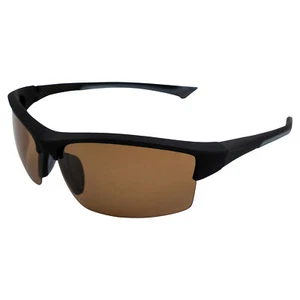Global Vision Daytona 1 Polarized Sunglasses Black Frames Brown Lens - Picture 1 of 6