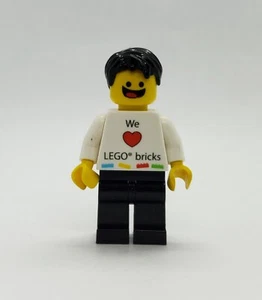 Cracked Lego Kladno Factory Employee Gift "We Love Lego Bricks" Figure Exclusive - Picture 1 of 4