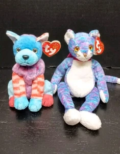 HodgePodge Puppy Dog Kooky Kitty Cat Ty Beanie Babies Dog & Cat Plush W Tags - Picture 1 of 7