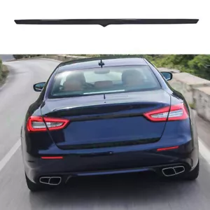 For Maserati Quattroporte 2013-2023 Steel Black Rear Door Trunk Cover Trim 1PCS - Picture 1 of 7