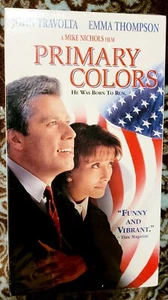 John Travolta Primary Colors Emma Thompson 1998 VHS New Movie - Picture 1 of 5