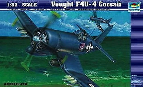 Trumpeter 02222 - Modellino di Caccia statunitense Chance Vought F4u-4 Corsair